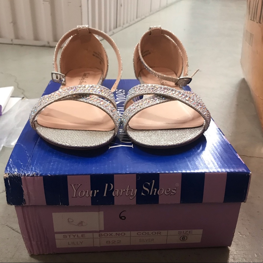 Silver AB Rhinestone Flats! - Picture 7 of 13